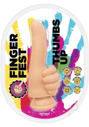 Finger Fest Thumbs Up Dildo Vanilla