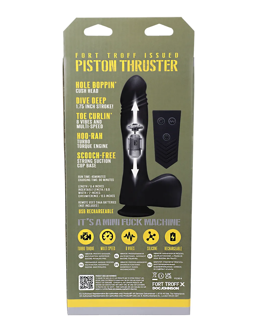 Fort Troff Piston Thruster Thrusting Dildo