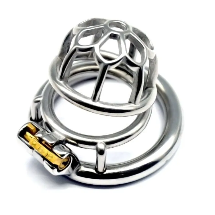 FRRK 304 stainless steel male chastity lock penis chastity cage