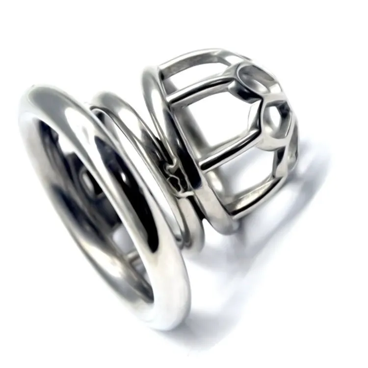 FRRK 304 stainless steel male chastity lock penis chastity cage
