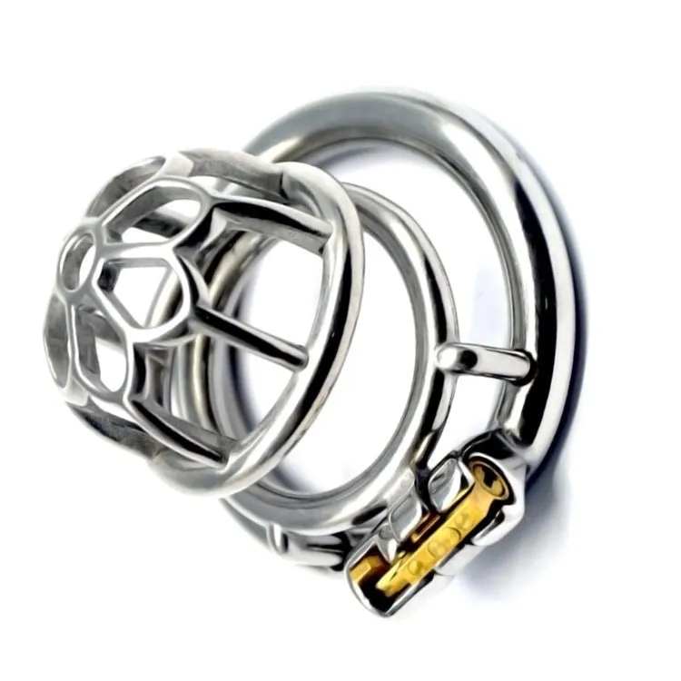 FRRK 304 stainless steel male chastity lock penis chastity cage