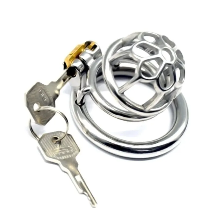 FRRK 304 stainless steel male chastity lock penis chastity cage