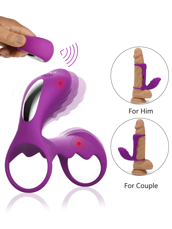 Fuzzy | 12 Vibration Modes Remote control Penis Ring