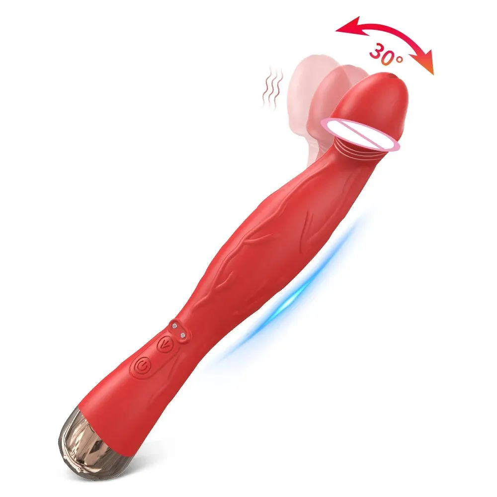 G Spot Dildo Vibrator - Finger Buckle Prostate Massager Sex Toys for Women