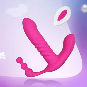 G Spot Wireless Remote Wearable Automatic Thrusting Dildo