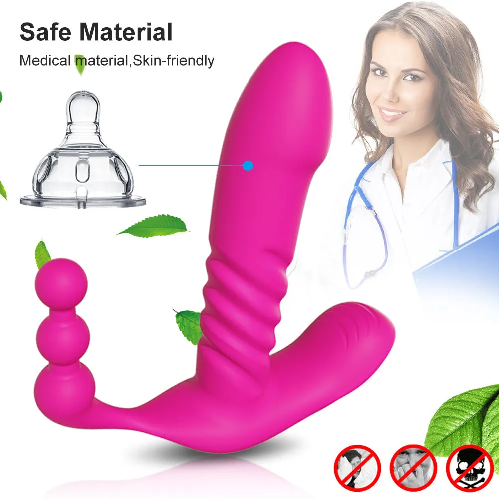 G Spot Wireless Remote Wearable Automatic Thrusting Dildo