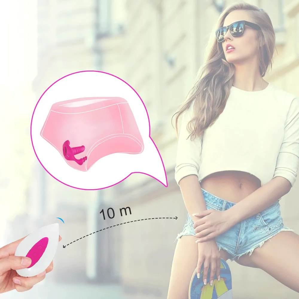 G Spot Wireless Remote Wearable Automatic Thrusting Dildo