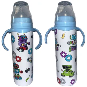 Gear Head Robots 8oz Stainless Steel Bottle