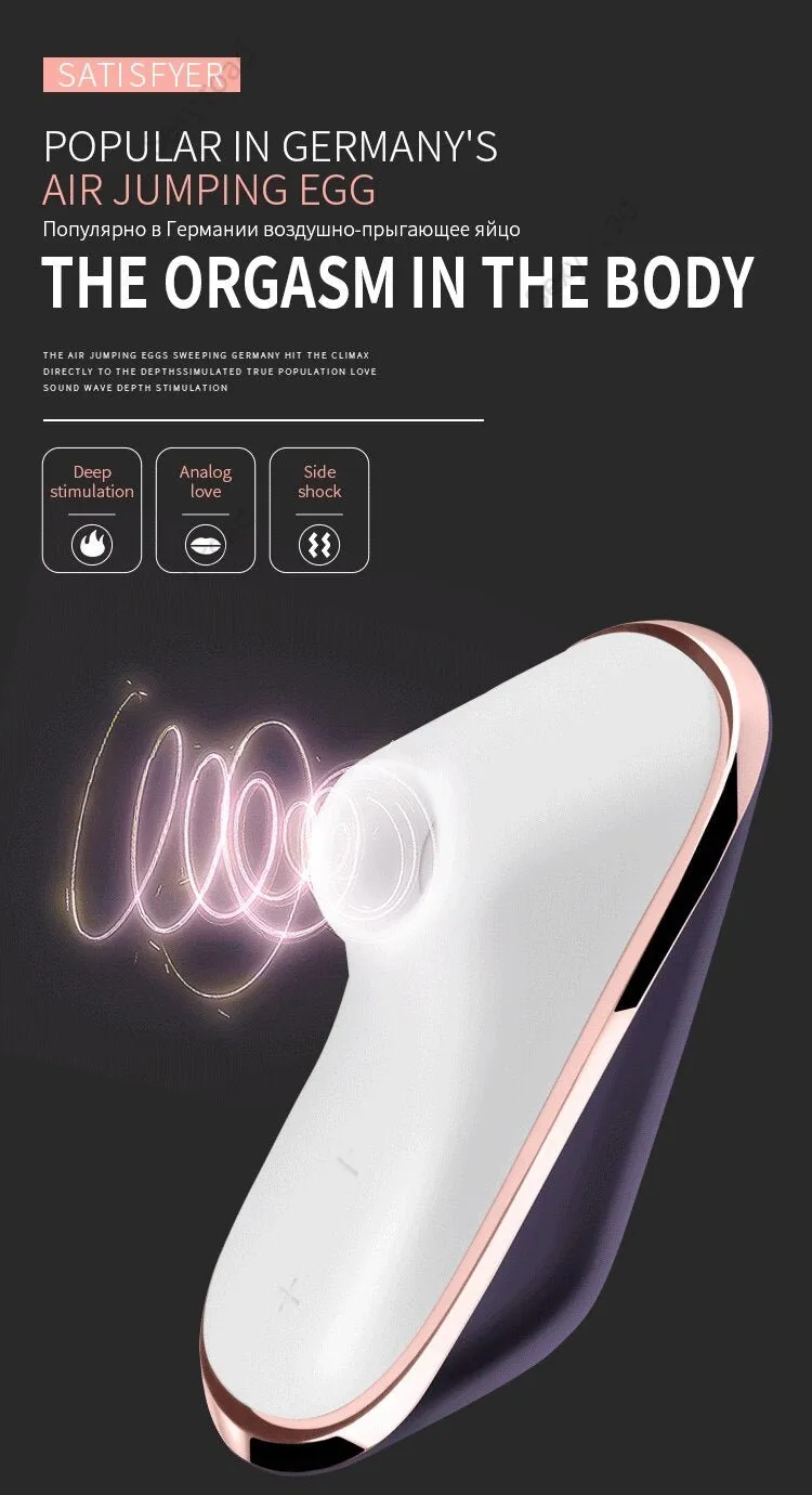 German Satisfyer Sucking Vibrators G Spot Clit Stimulation Silicone Nipple Sucker Erotic