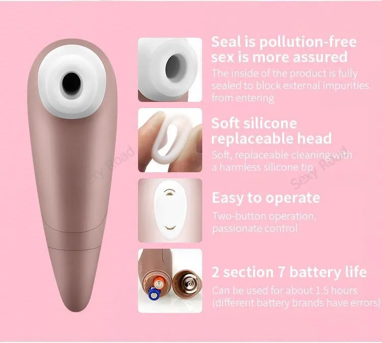 German Satisfyer Sucking Vibrators G Spot Clit Stimulation Silicone Nipple Sucker Erotic