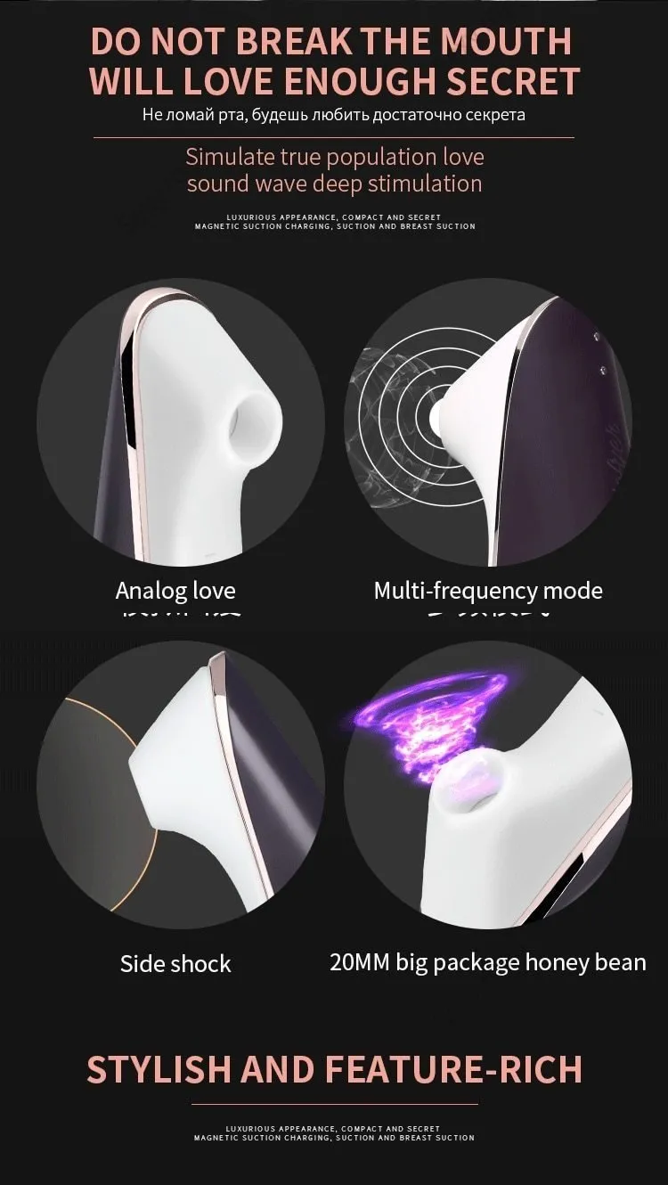 German Satisfyer Sucking Vibrators G Spot Clit Stimulation Silicone Nipple Sucker Erotic