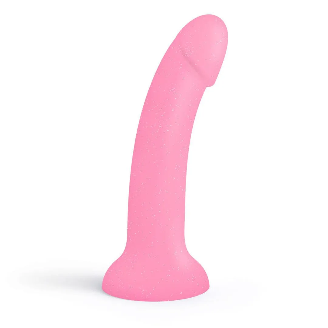 Glitzy Glow in the Dark Silicone Dildo (Damaged Box)