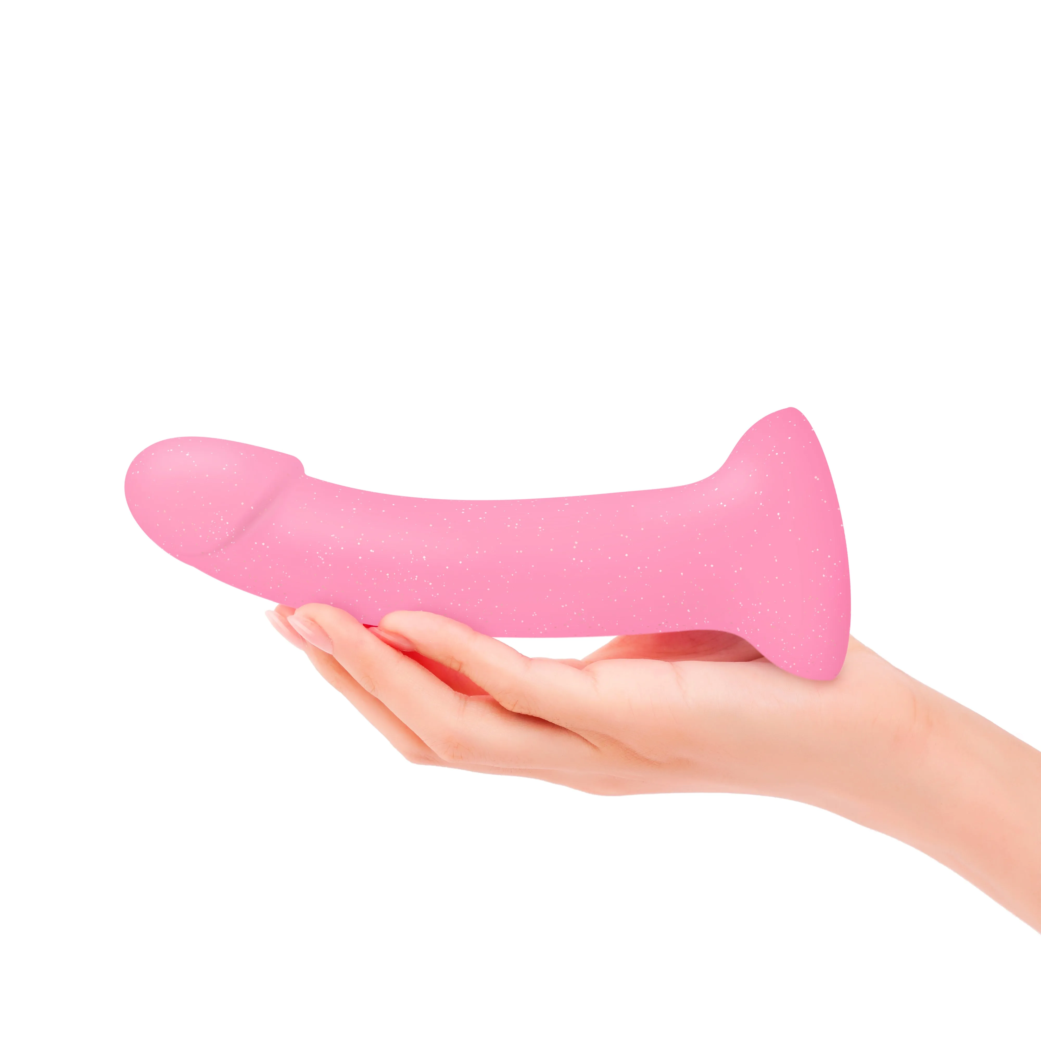 Glitzy Glow in the Dark Silicone Dildo (Damaged Box)