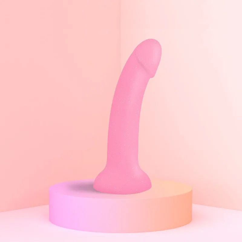 Glitzy Glow in the Dark Silicone Dildo (Damaged Box)