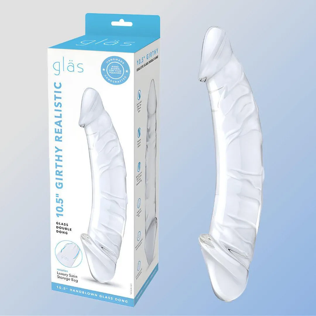 Gläs Girthy Realistic 10.5 Glass Double Dong