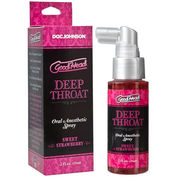 GoodHead Deep Throat Oral Desensitizing Spray STRAWBERRY Sex Lube Desensitizer
