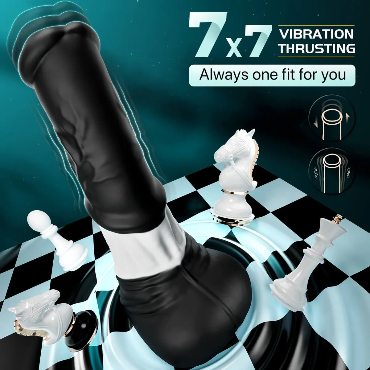 HORSE 4 in 1 Lifelike App Control Thrusting and Vibrating Huge Dildo