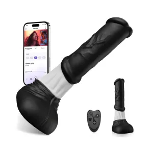 HORSE 4 in 1 Lifelike App Control Thrusting and Vibrating Huge Dildo