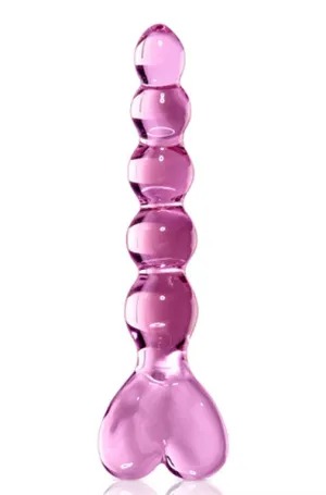 Icicles No 43 Beaded Glass in Pink