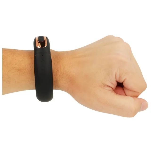 Inel vibrator pentru penis ANBIGUO Adriano. cu telecomanda tip ceas Watchme. 7 functii de vibratie. rezistent la apa IPX7. negru