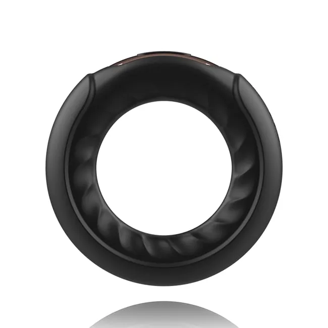 Inel vibrator pentru penis ANBIGUO Adriano. cu telecomanda tip ceas Watchme. 7 functii de vibratie. rezistent la apa IPX7. negru
