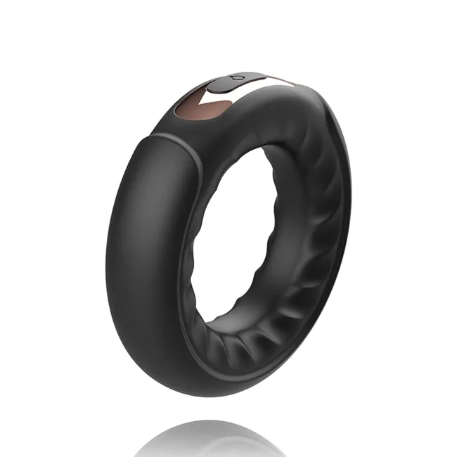 Inel vibrator pentru penis ANBIGUO Adriano. cu telecomanda tip ceas Watchme. 7 functii de vibratie. rezistent la apa IPX7. negru
