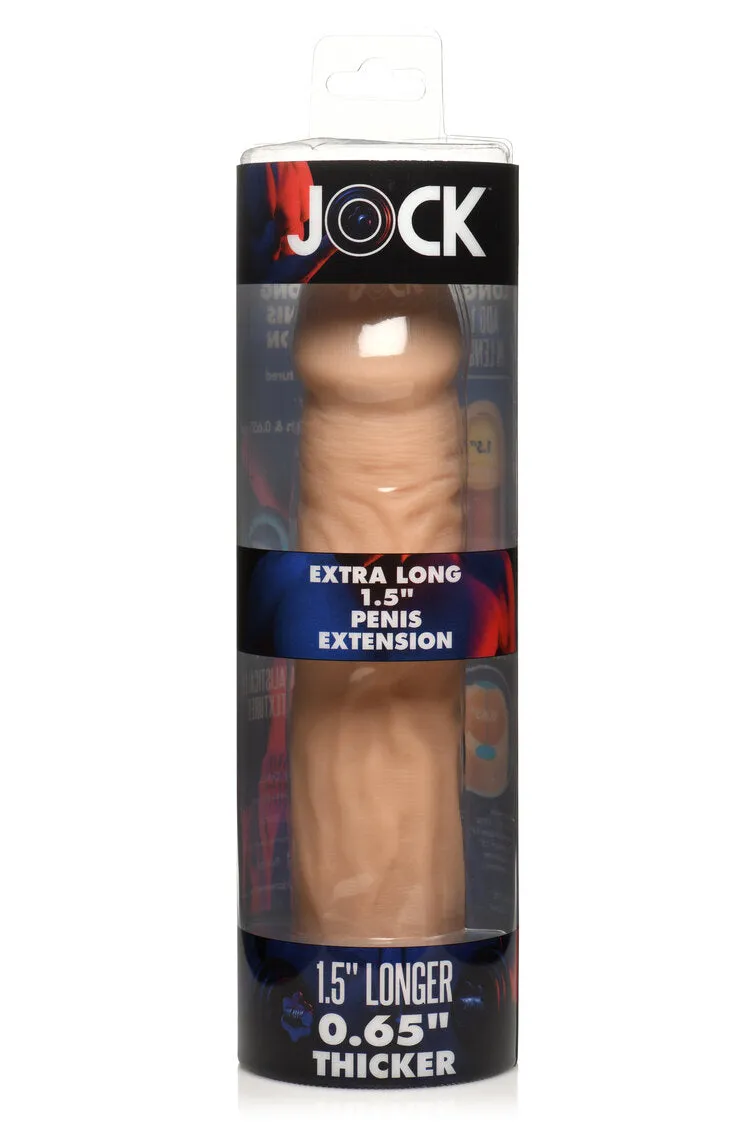 Jock Extra Long 1.5 Penis Extension Sleeve - Light