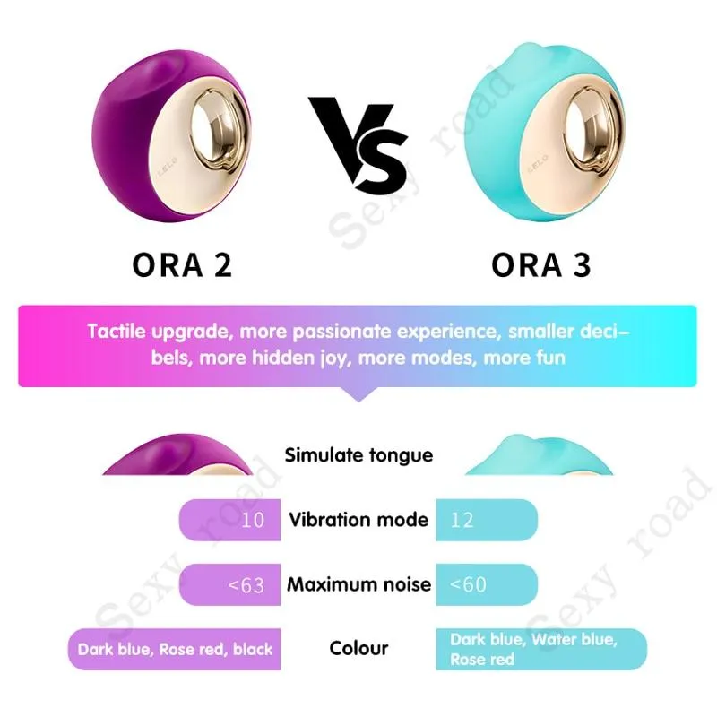 LELO ORA 3 Simulate Tongue Rotation Vibrator Clitoral Stimulator Vaginal Tongue Licking Pussy Licking Toy