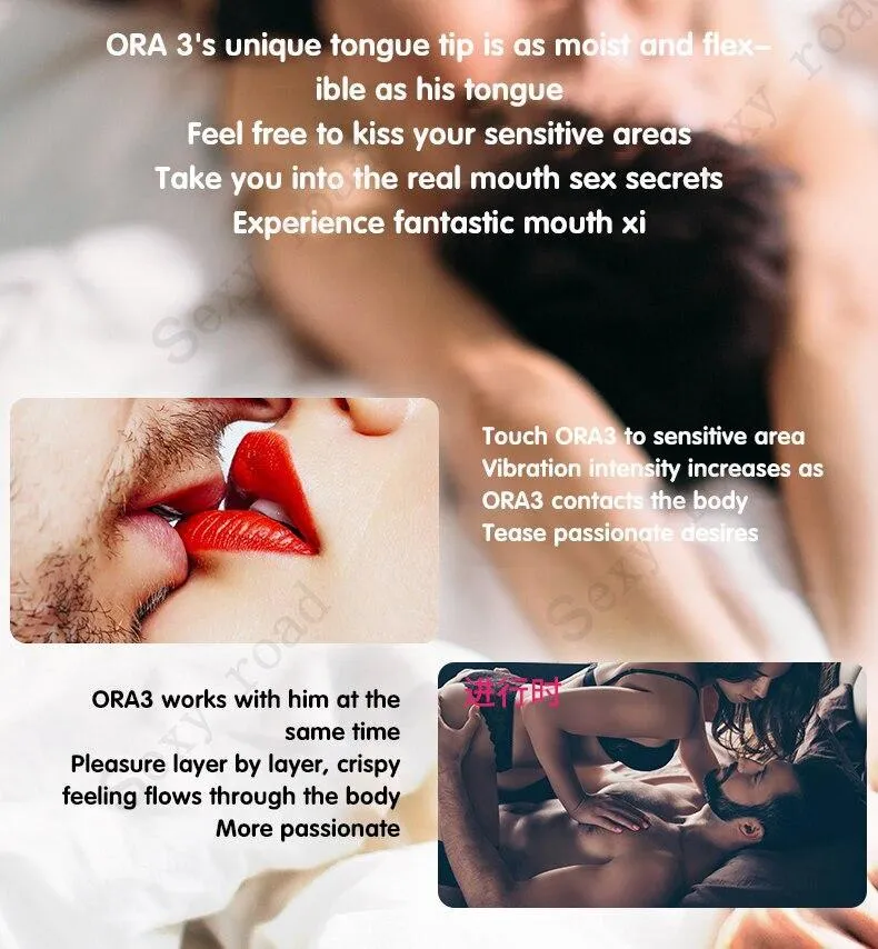 LELO ORA 3 Simulate Tongue Rotation Vibrator Clitoral Stimulator Vaginal Tongue Licking Pussy Licking Toy