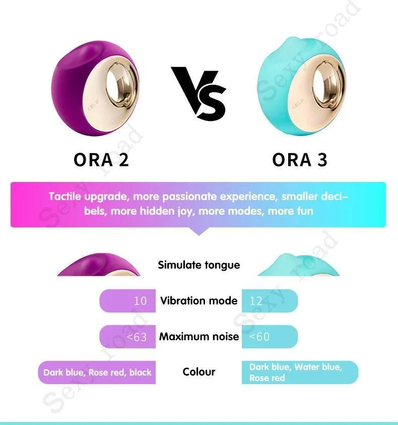 LELO ORA 3 Simulate Tongue Rotation Vibrator Clitoral Stimulator Vaginal Tongue Licking Pussy Licking Toy