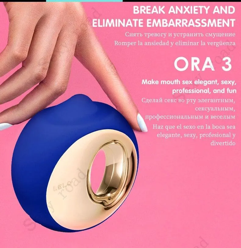 LELO ORA 3 Simulate Tongue Rotation Vibrator Clitoral Stimulator Vaginal Tongue Licking Pussy Licking Toy
