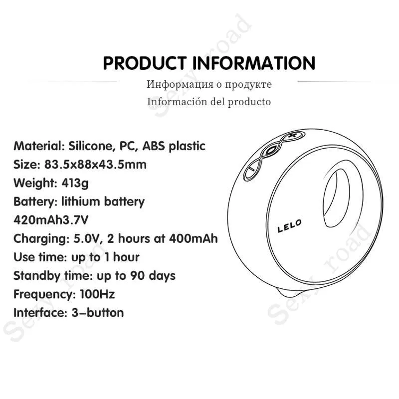 LELO ORA 3 Simulate Tongue Rotation Vibrator Clitoral Stimulator Vaginal Tongue Licking Pussy Licking Toy