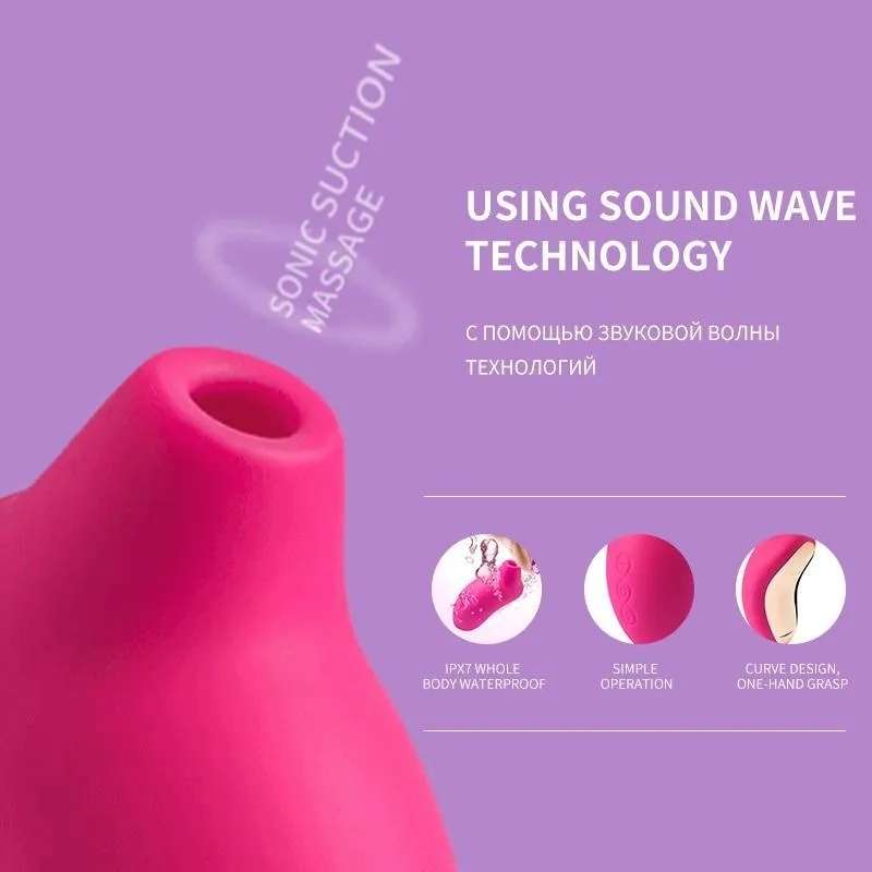 LELO Sona Suction Vibrator G Point Clitoris Stimulation Orgasm Nipple Suction Cup