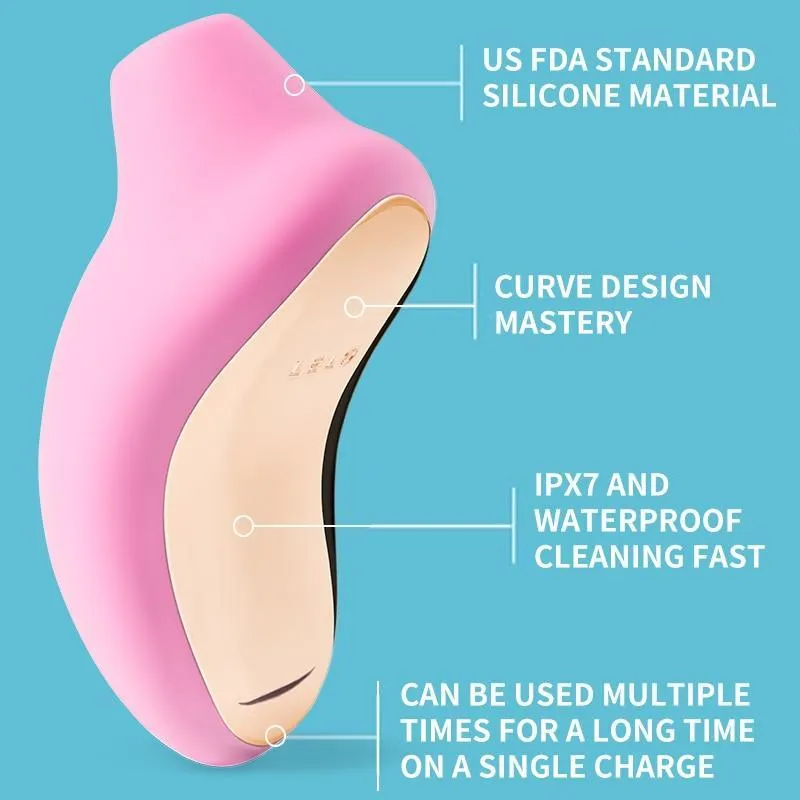 LELO Sona Suction Vibrator G Point Clitoris Stimulation Orgasm Nipple Suction Cup