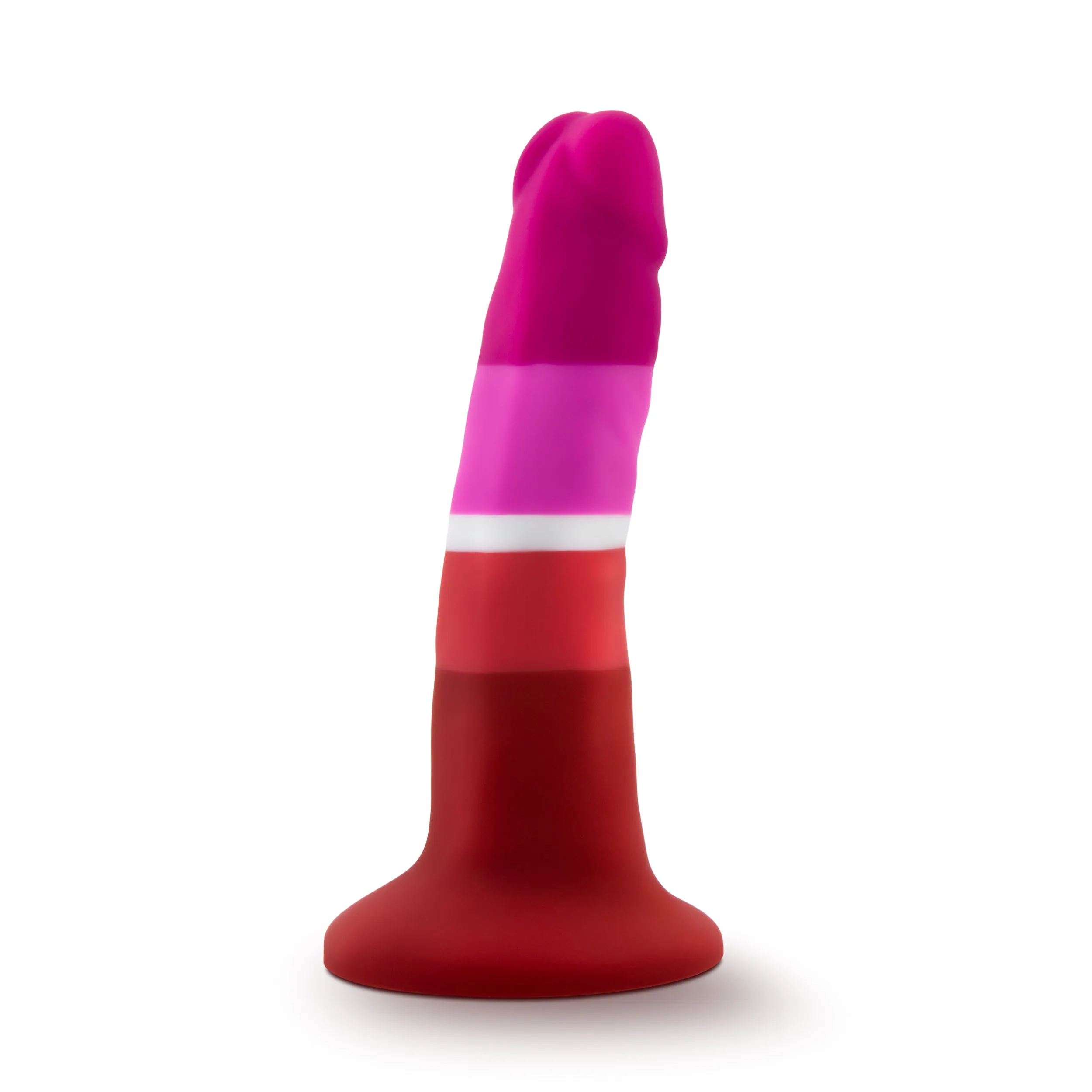 Lesbian Pride 5.5 Inch Silicone Suction Cup Dildo