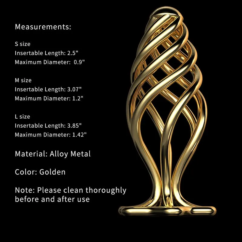 LOCKINK SEVANDA Pinecone Hollow Spiral Anal Plug