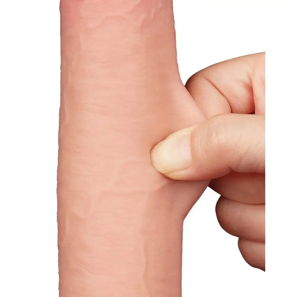 Lovetoy 9-inch Sliding Easy Bend Skin Dildo