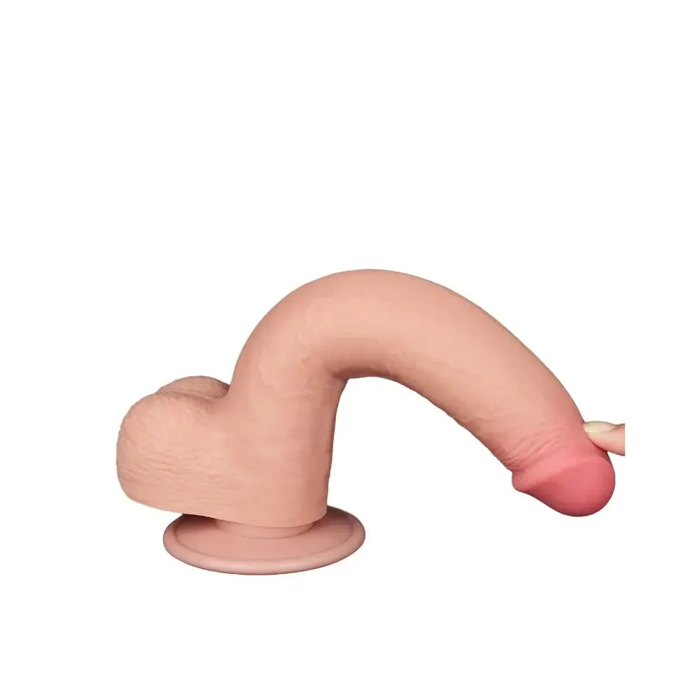Lovetoy 9-inch Sliding Easy Bend Skin Dildo