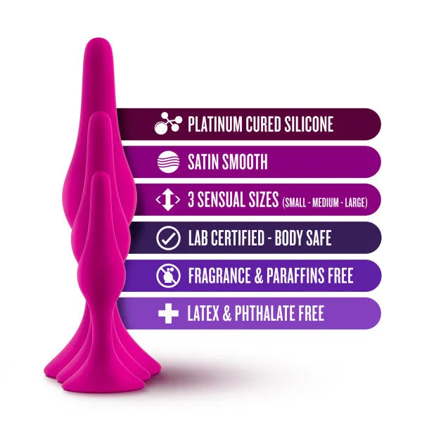 Luxe Beginner 3 Plug Anal Trainer Set