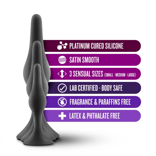 Luxe Beginner 3 Plug Anal Trainer Set