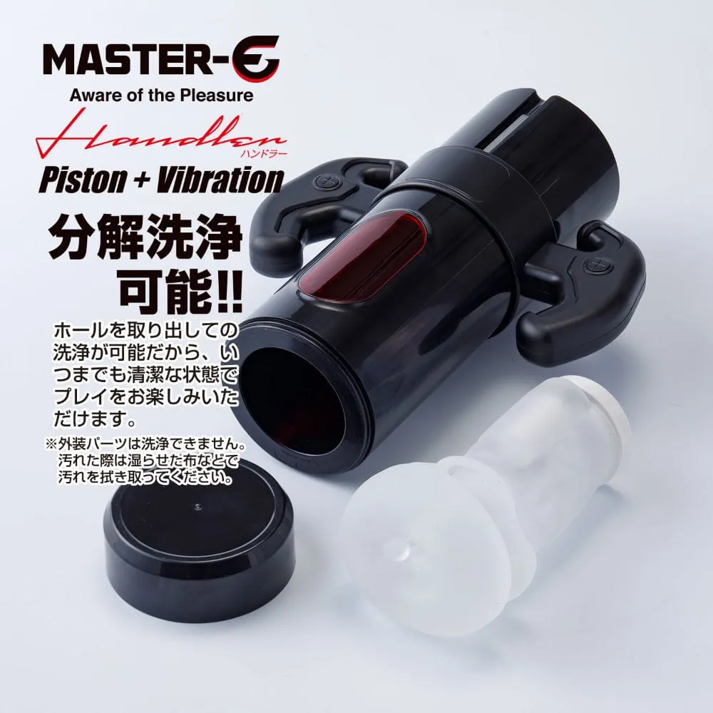 Maccos Japan - Master E Handler Piston Vibration Masturbator (Black)