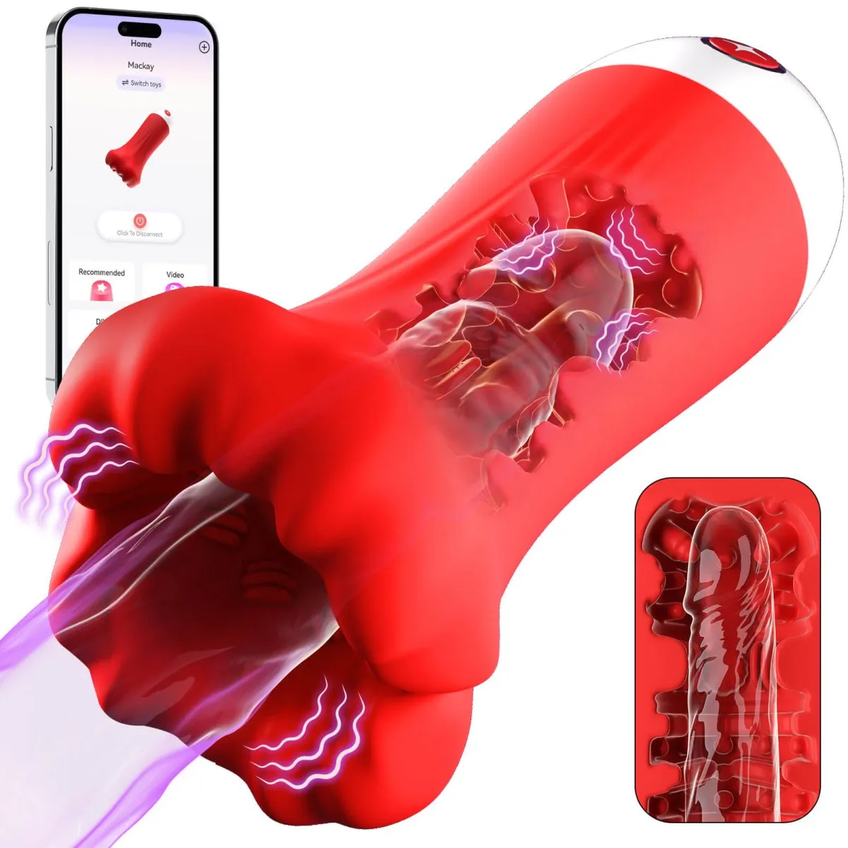 MACKAY| Sohimi 4 in 1 App Control Penis Massager Vibration Sex Toy