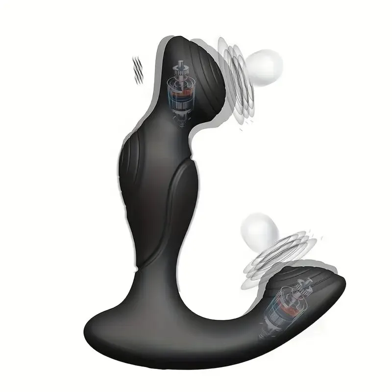 Male Prostate Vibrator 3-in-1 Remote Anal Vibrator With 10 Vibration Modes
