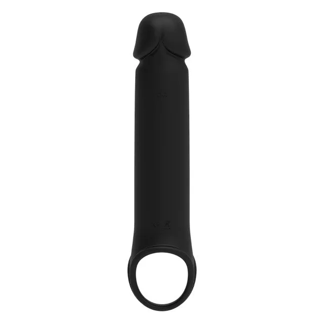 Manșon vibrator DREAMTOYS RAMROD. pentru extensia penisului. control prin telecomandă. 7 funcții de vibrație. 24 cm. negru