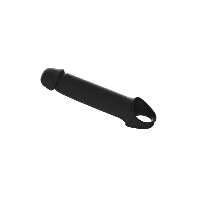 Manșon vibrator DREAMTOYS RAMROD. pentru extensia penisului. control prin telecomandă. 7 funcții de vibrație. 24 cm. negru