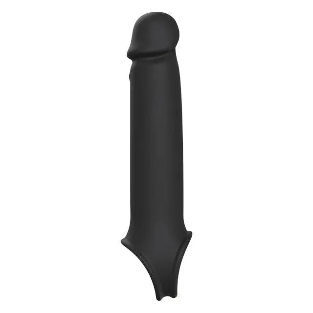 Manșon vibrator DREAMTOYS RAMROD. pentru extensia penisului. control prin telecomandă. 7 funcții de vibrație. 24 cm. negru