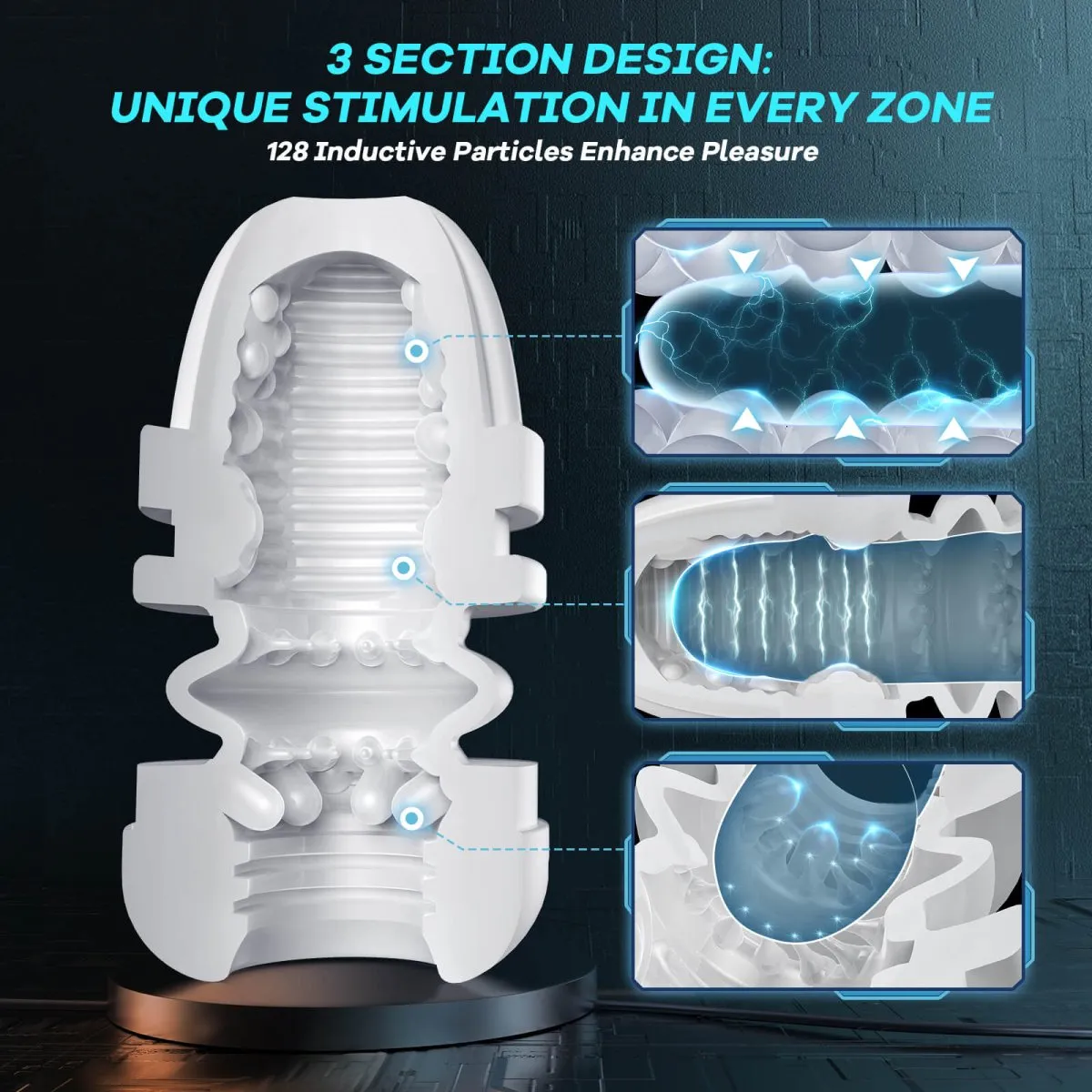 MARKEL| 3 in 1 Automatic Suction and vibrating and Thrusting Male Sex Toy