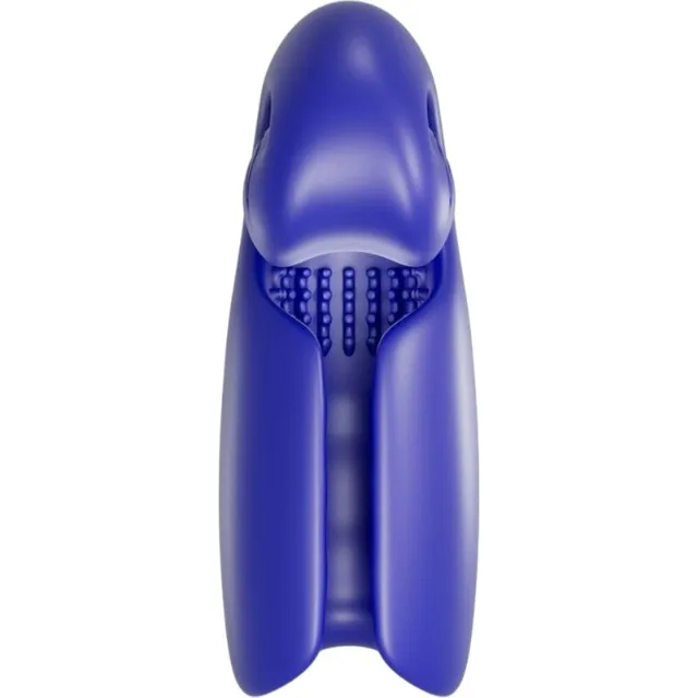 Masturbator SVIBE EVO FOR HIM Snail Collection. în formă de melc. tehnologie Slide'n'Roll. rezistent la apă. culoare albastru închis