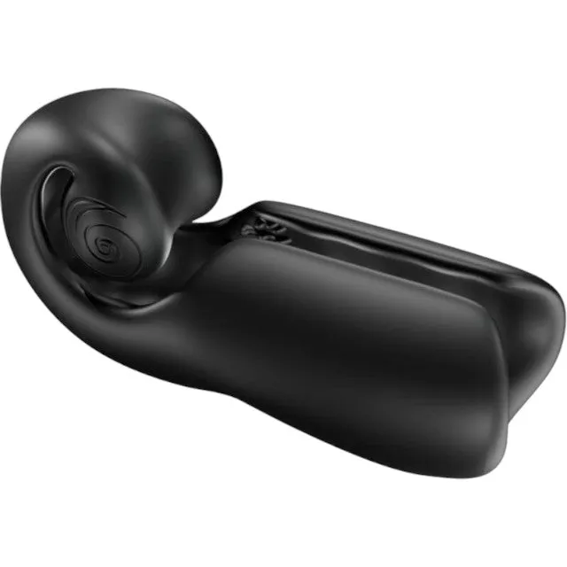 Masturbator SVIBE EVO FOR HIM Snail Collection. în formă de melc. tehnologie Slide'n'Roll. rezistent la apă. culoare negru