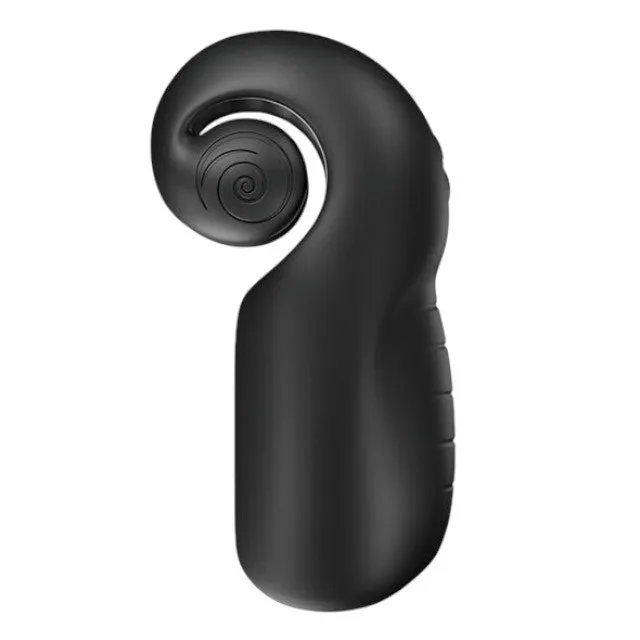 Masturbator SVIBE EVO FOR HIM Snail Collection. în formă de melc. tehnologie Slide'n'Roll. rezistent la apă. culoare negru